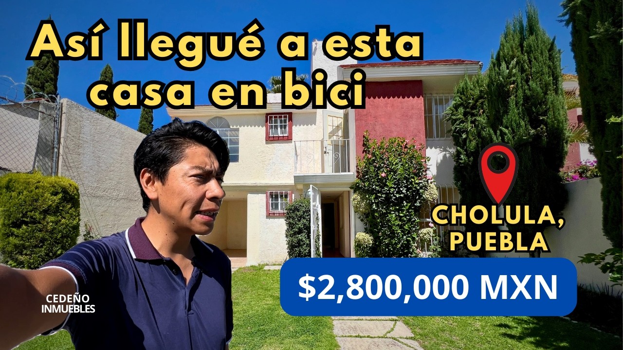 Así es vivir en Cholula, Puebla: recorrido en bici + casa en venta | A MINUTOS DE UDLAP