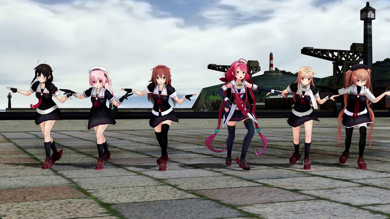 【艦これMMD】白露型駆逐艦でケボーンダンス！！