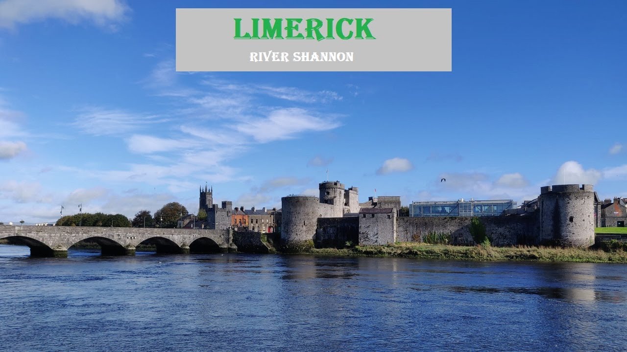 Walking in Limerick city centre - River Shannon (part 1) in 4K