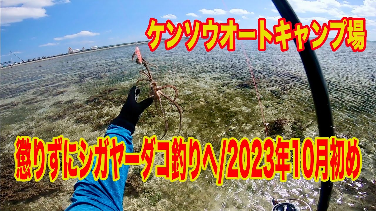 懲りずに「シガヤータコ釣り」へ[沖縄県総合運動公園オートキャンプ場]2023年10月初め