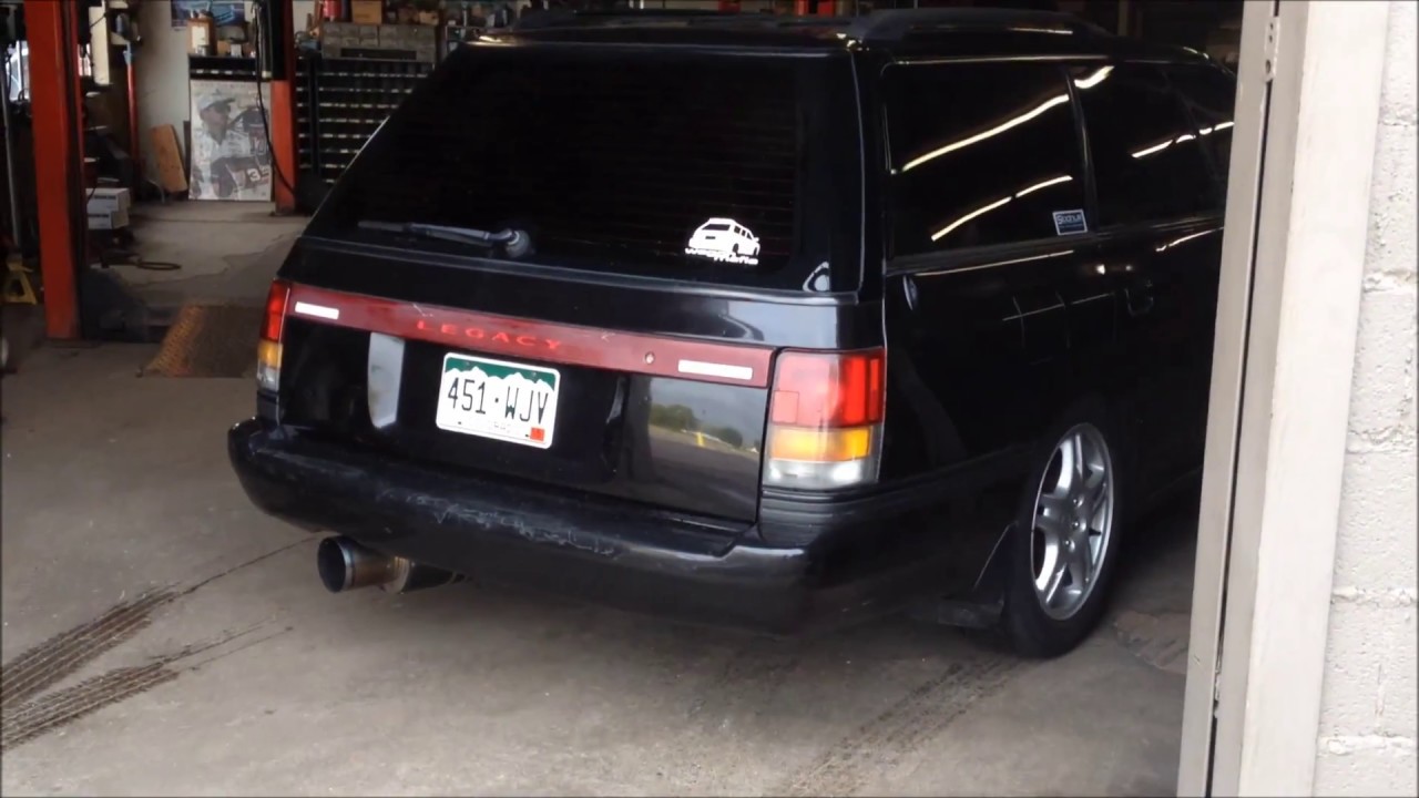 HKS and Godsnow Exhaust Sounds On A 1992 Subaru Legacy SS