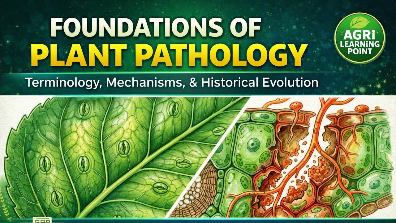 Foundations of Plant Pathology 🌿 | Terminology, Disease Mechanisms & History | IBPS AFO | ICAR | AAO