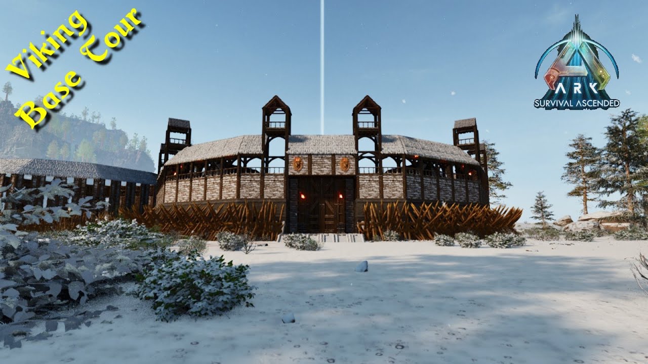 Tour of my viking inspired base on The Center in ARK: Survival Ascended