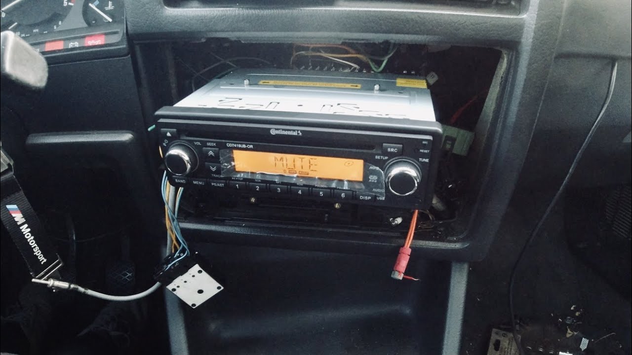 VDO Continental Stereo Install in BMW E30