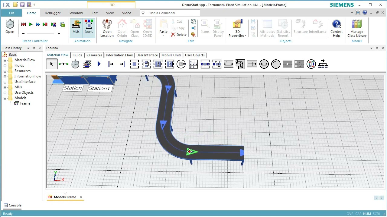 Plant Simulation 3D Conveyor