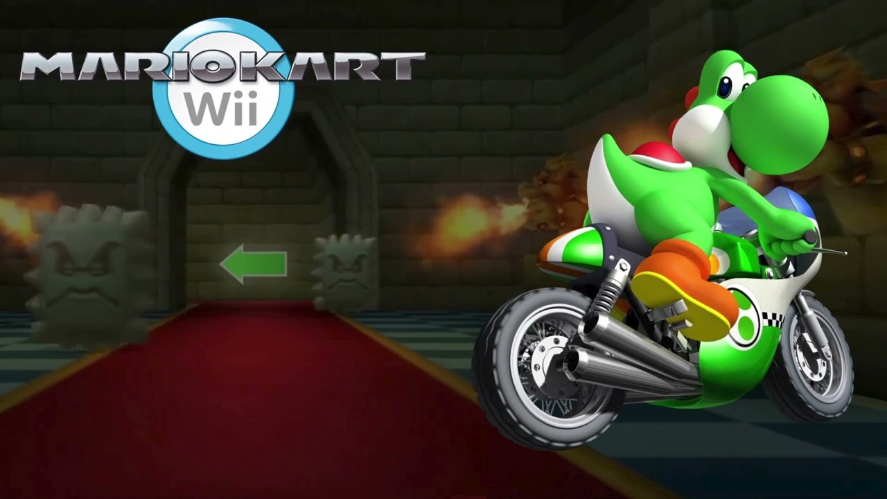 N64 Bowser’s Castle - Mario Kart Wii (Slowed Down)