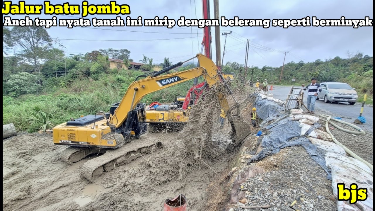 Jalur batu jomba‼️Aneh tapi nyata tanah ini mirip dengan belerang seperti ber minyak
