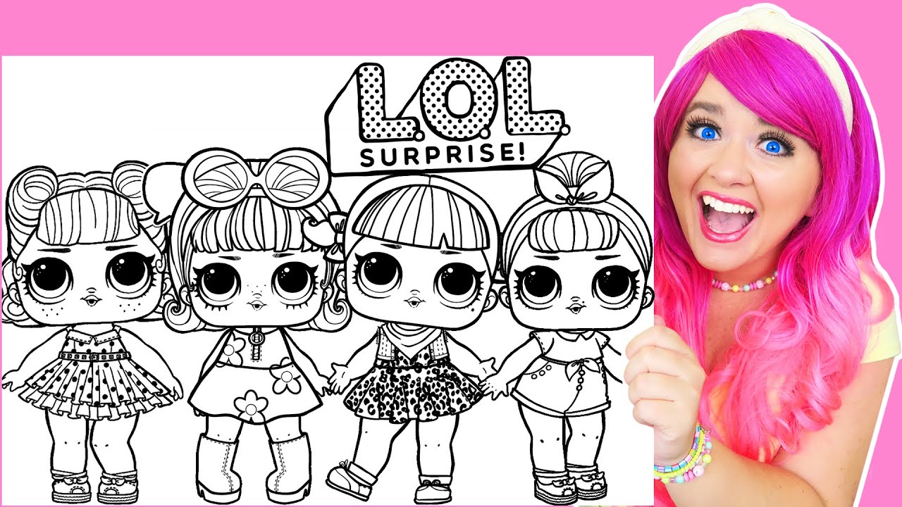 Coloring L.O.L. Surprise! Dolls Retro Club Coloring Pages | Prismacolor Markers