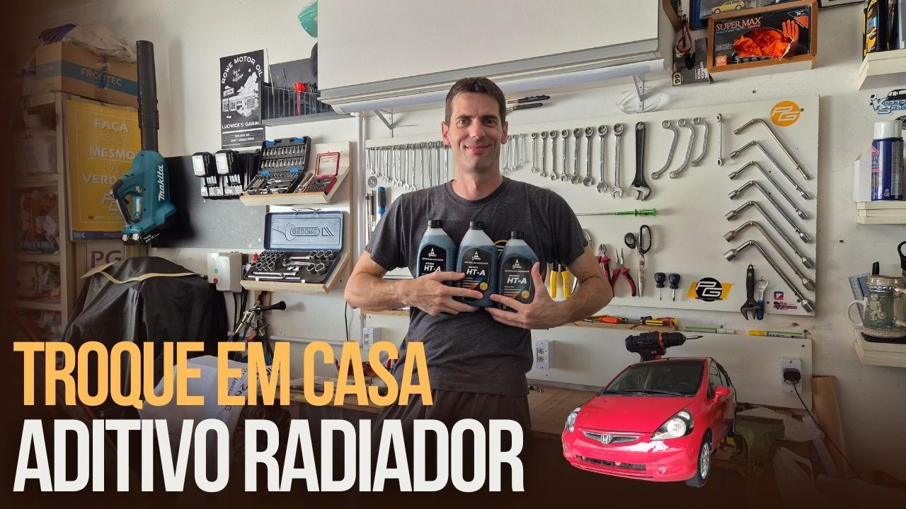 Você Consegue! Troca do Aditivo do Radiador em Casa | Honda Fit 2004