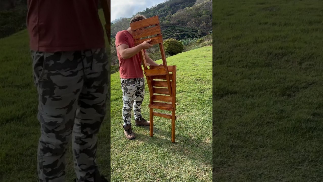 &iexcl;&Eacute;l fabric&oacute; una silla con maderas que ya Nadie quer&iacute;a! 🤩 #ideas #trends #fyp
