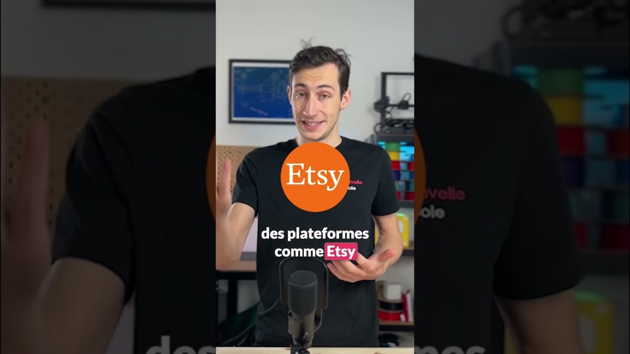 Comment vendre vos impressions 3D sur Etsy ? 💶 #imprimante3d #impression3d #cao3d #etsy #shorts