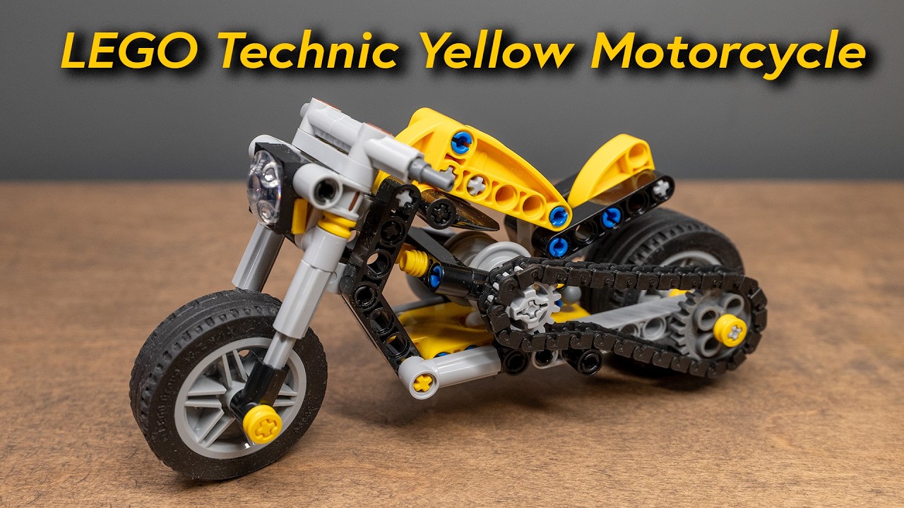 Обзор набора Lego Technic &laquo;Жёлтый мотоцикл&raquo;