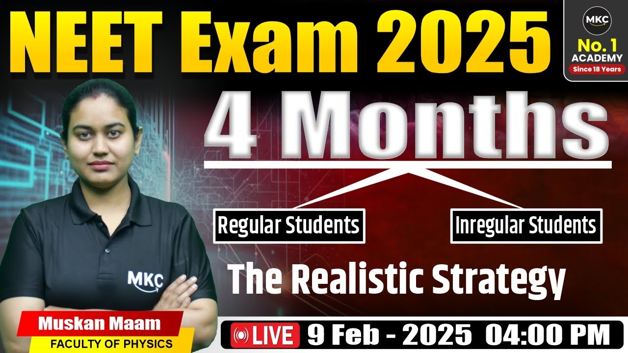 NEET 2025: 4 Months Strategy 🔥 Regular vs Irregular Students | The Realistic Plan 📚✅