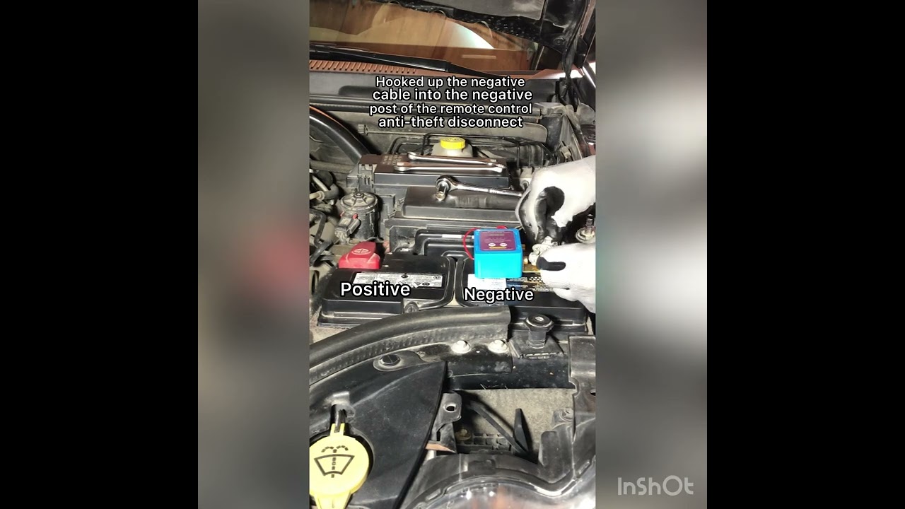 DIY How to install anti-theft remote control battery disconnect for car #diy #how #battery #short