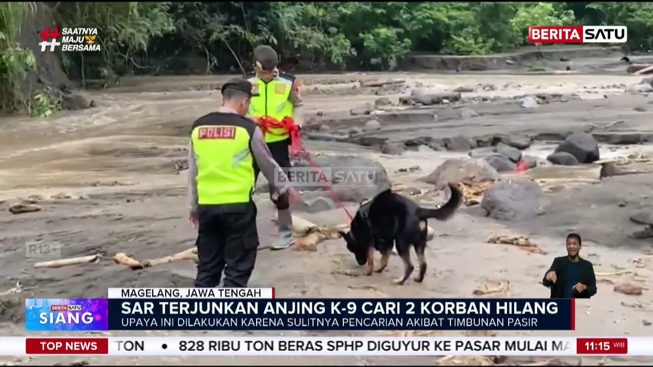 Tim SAR Kerahkan Anjing K-9 Cari Dua Korban Hilang di Magelang #beritasatu