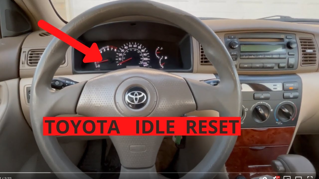 Сброс холостого хода Toyota / После замены аккумулятора