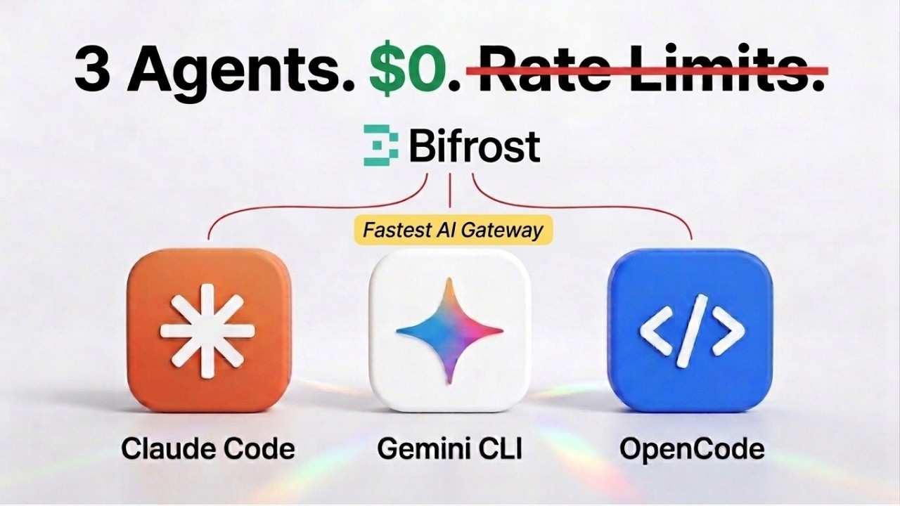 UNLIMITED Claude + Gemini + OpenCode | Bifrost AI Gateway Setup
