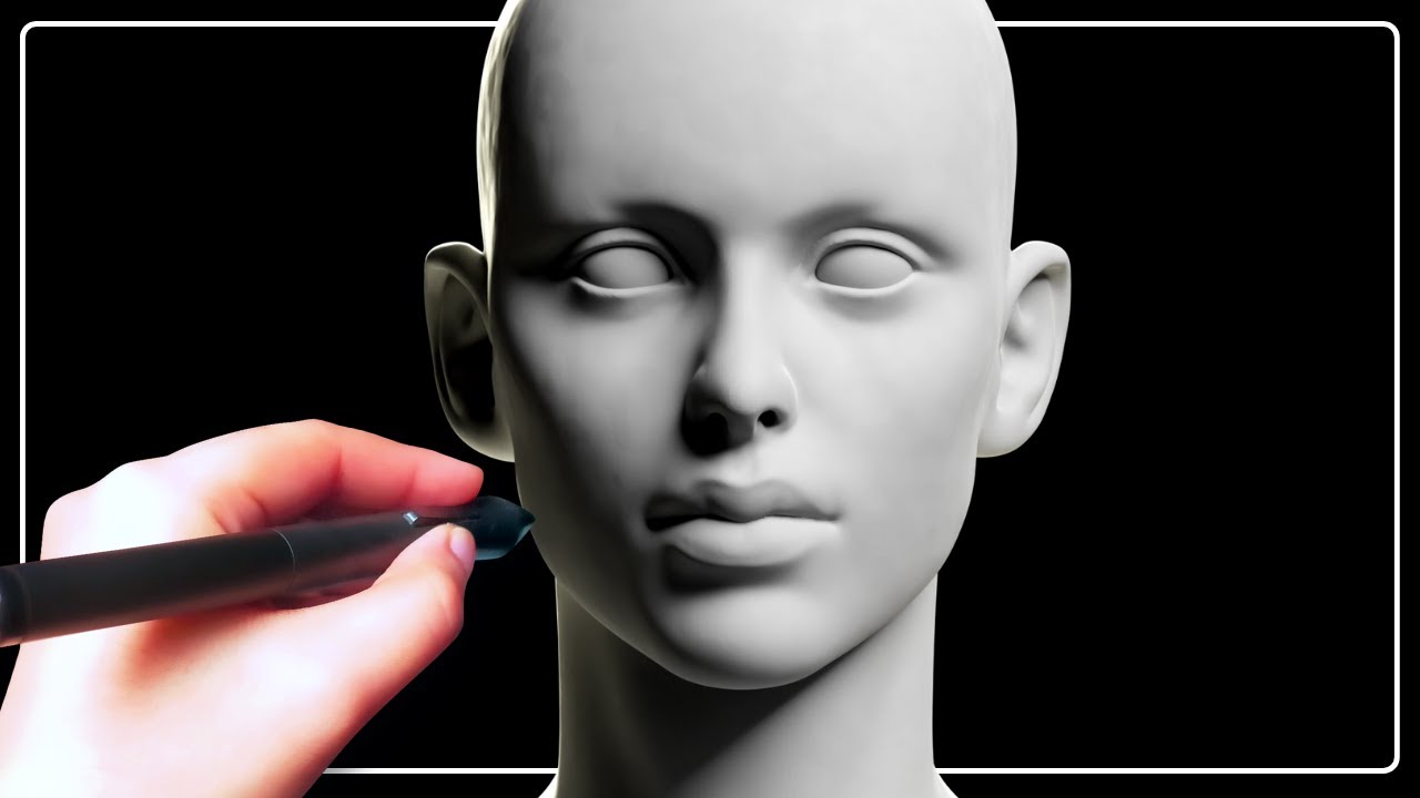 Sculpting a Full Female Character - Part 1: Head | Blender 3D
