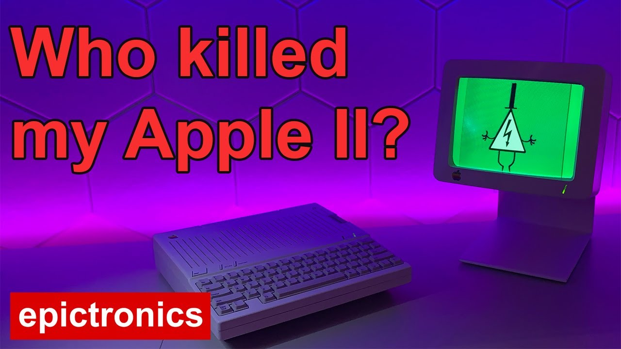 Ремонт и восстановление Apple IIc с Amber ALPS. Непредвиденная неисправность.