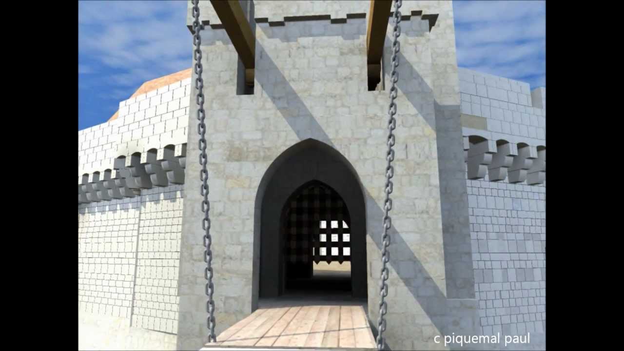 reconstitution 3d du Château Moncade Orthez