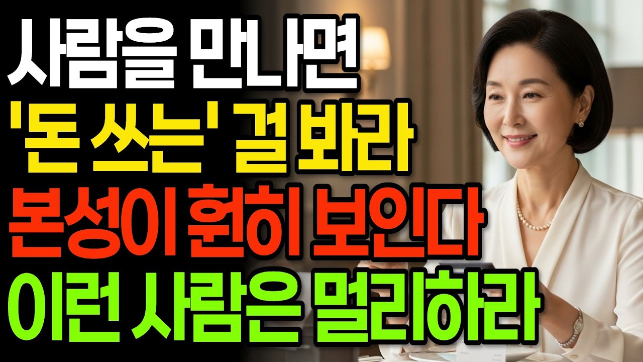 돈 앞에서 본색 드러내는 사람, 노년에 반드시 멀리하세요 I 인간관계 I 행복한노후 I 삶의지혜 I 오디오북