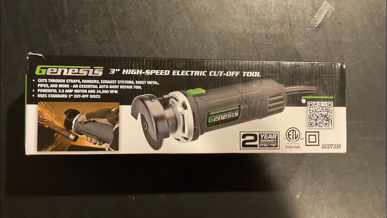 Genesis 3 inch high speed electric cutoff tool unboxing and overview!
