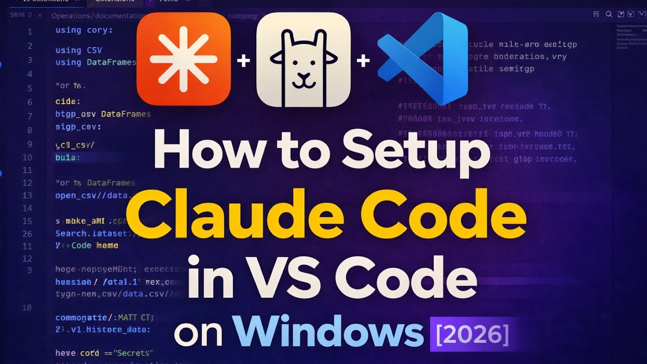 Claude Code + Ollama Setup in VS Code (Windows 11) &ndash; Free AI Coding Guide 2026