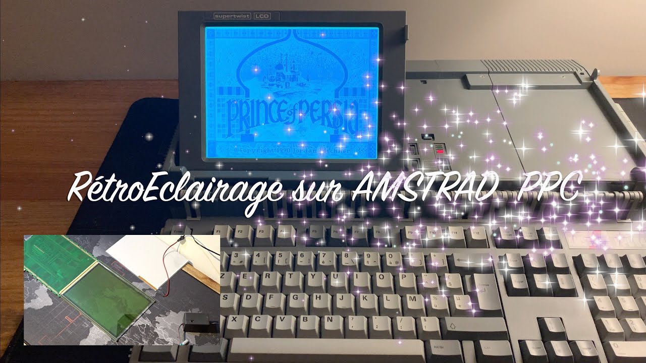 Installation d'un Rétroéclairage de l'écran sur AMSTRAD PPC