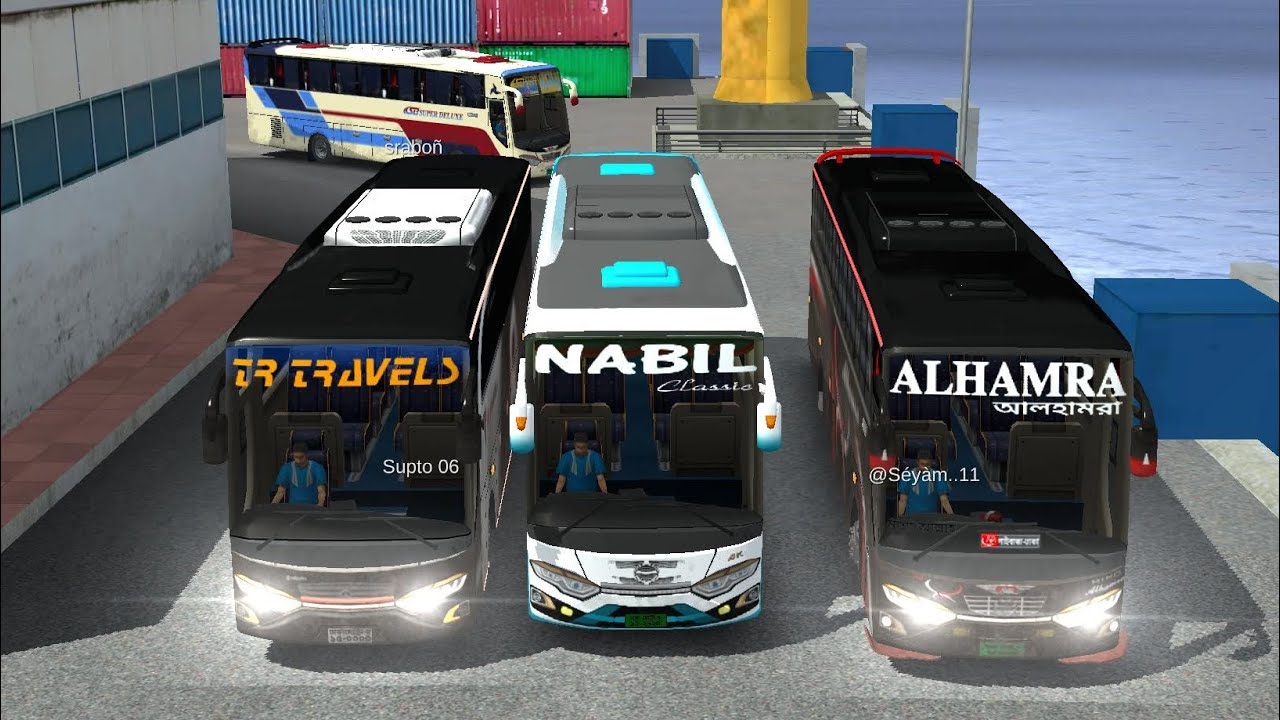 NABIL x TR Travels x Alhamra x SB Super Deluxe Bus Race 🔥| 