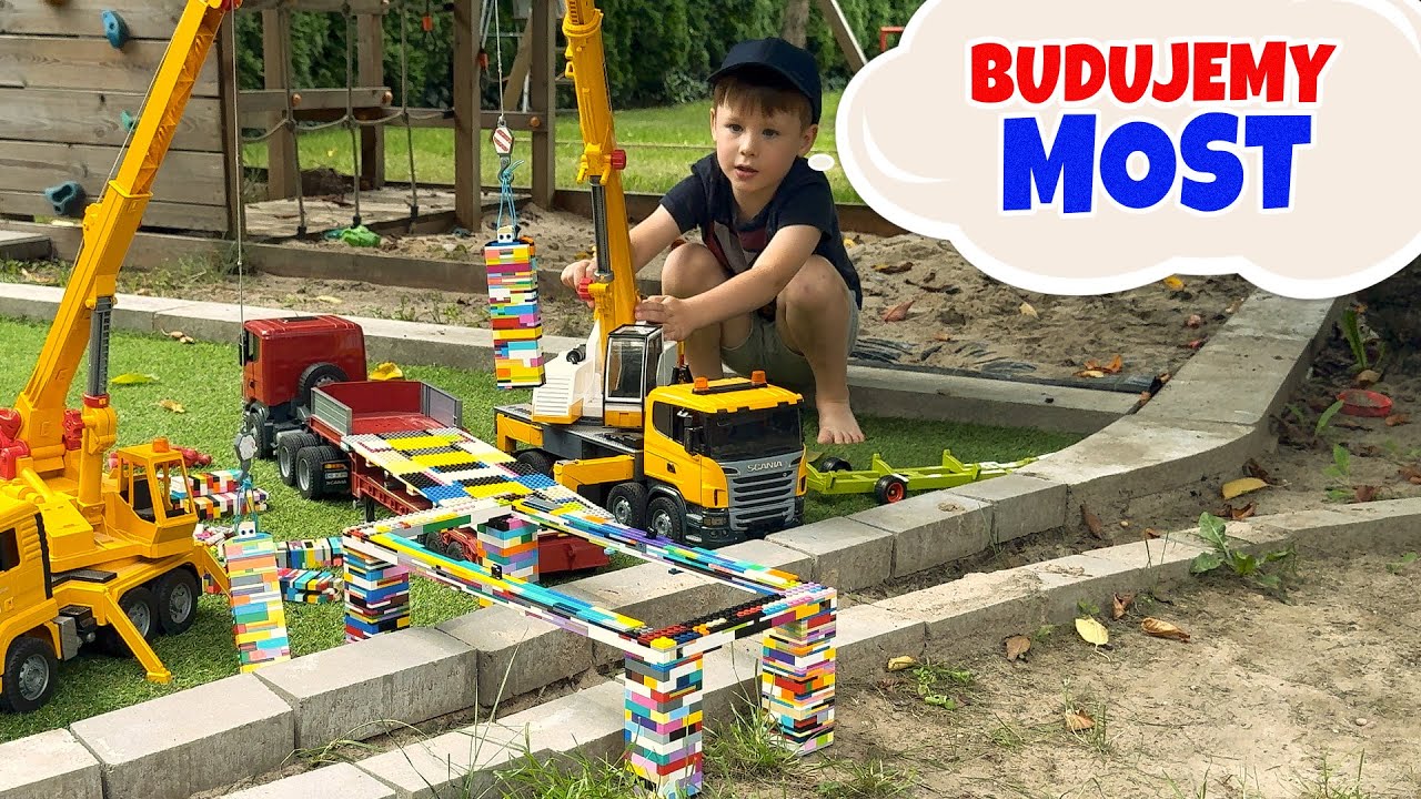 🚧 Budujemy z tatą most nad kanałem w piaskownicy &ndash; czy konstrukcja wytrzyma?