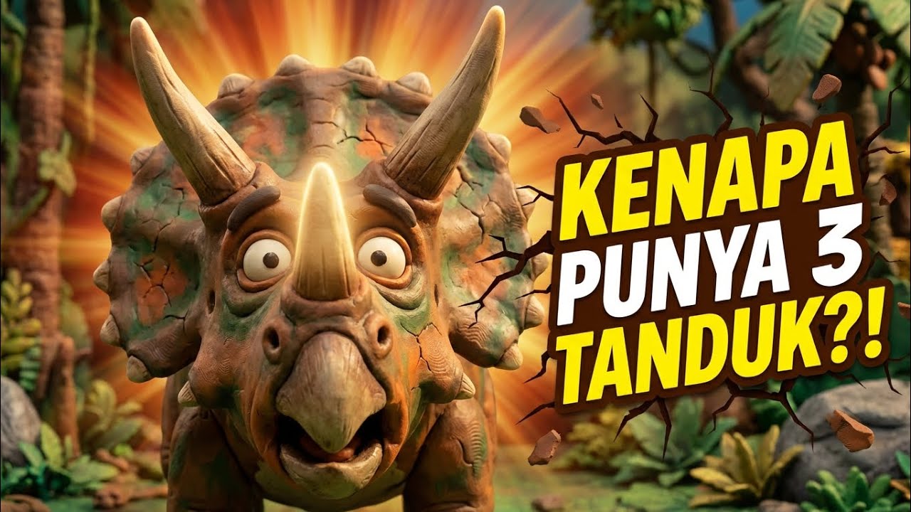 Kenapa Triceratops Punya 3 Tanduk? 