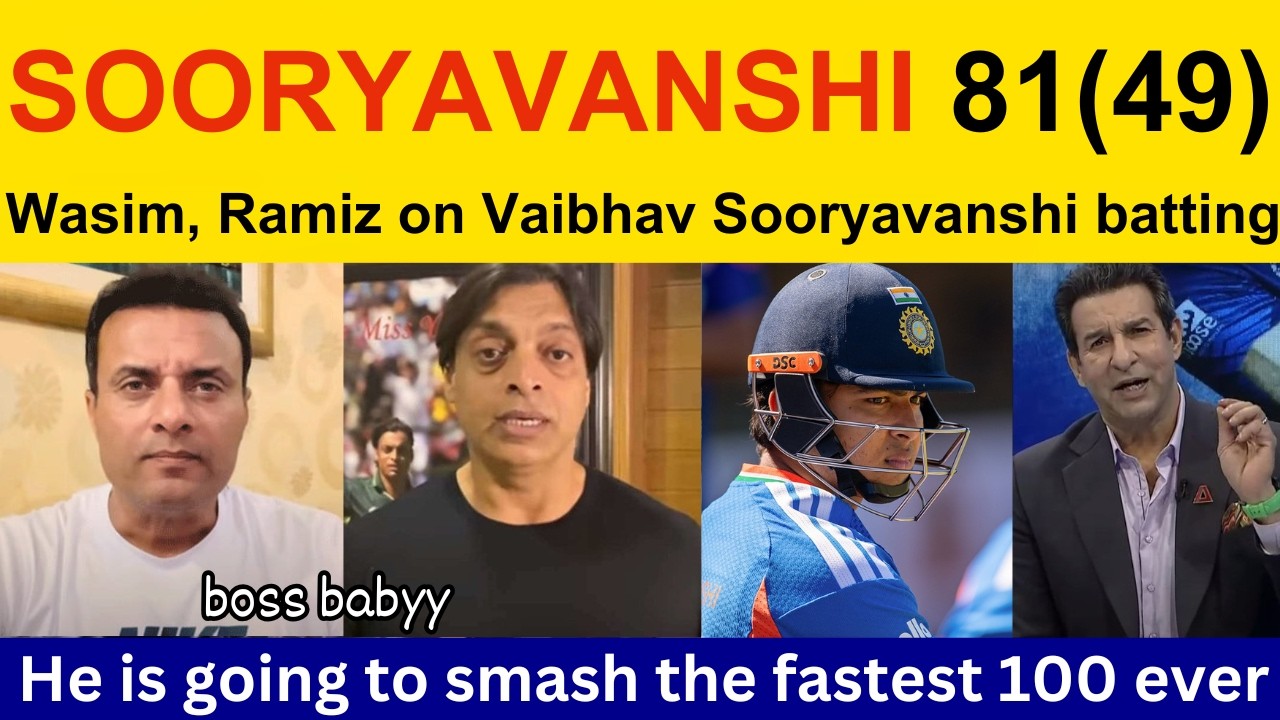 Tanveer Ahmed Shocked on Vaibhav Sooryavanshi batting today IPL | Ramiz Speaks, PAK Media reaction