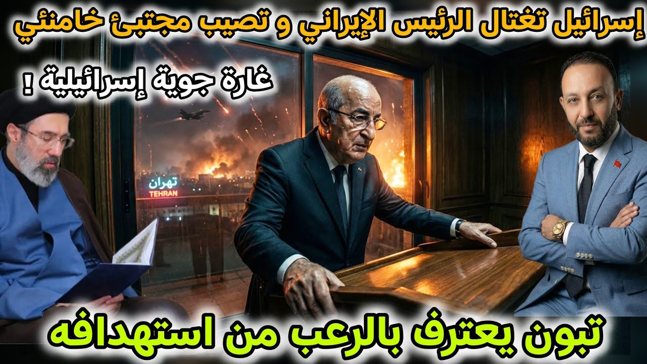 إسرائيل تغتال الرئيس الإيراني و تصيب مجتبئ خامنئي في غارة جوية، و تبون يعترف بخوفه من الإستهداف