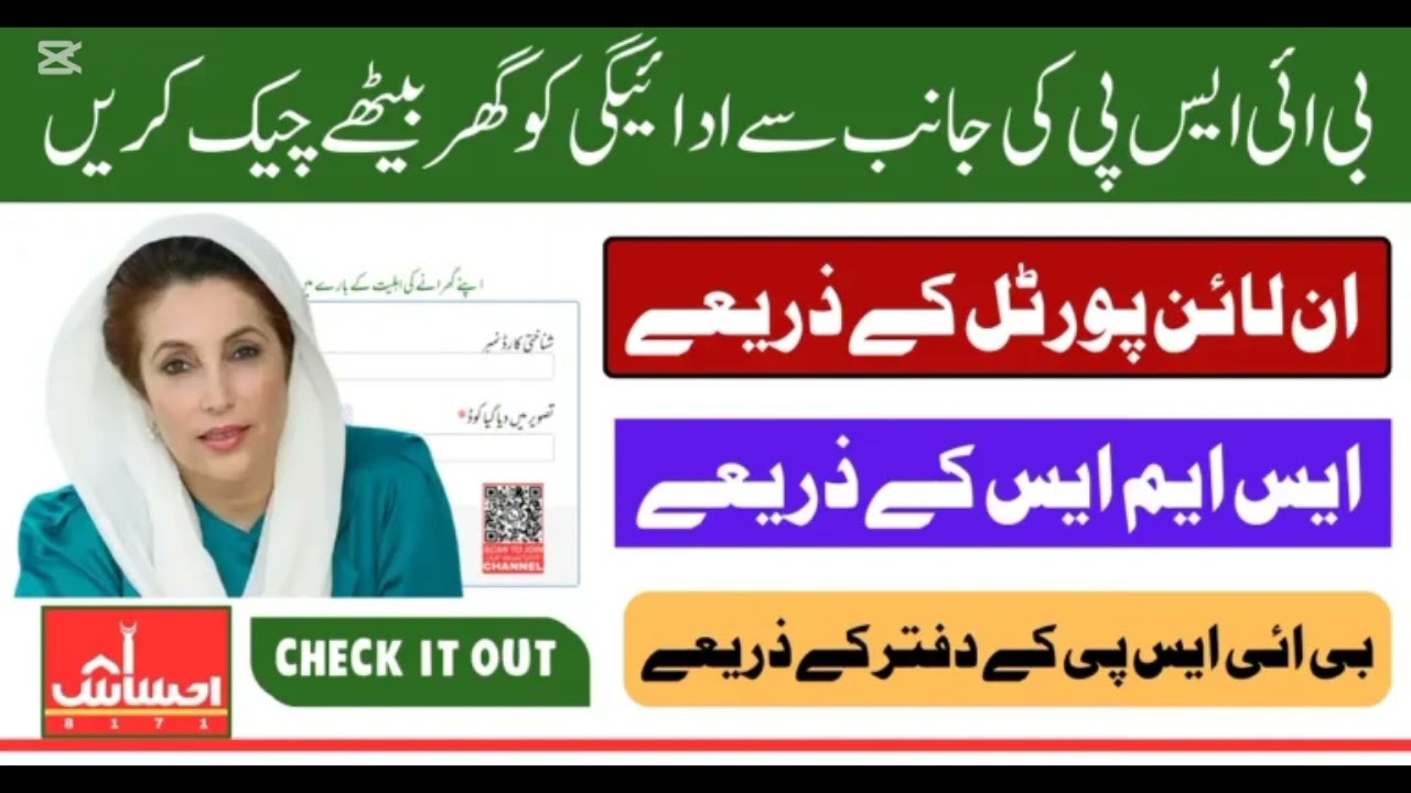 BISP 8171 Result Check By CNIC And Know Details Of 13500 May Payment Easily