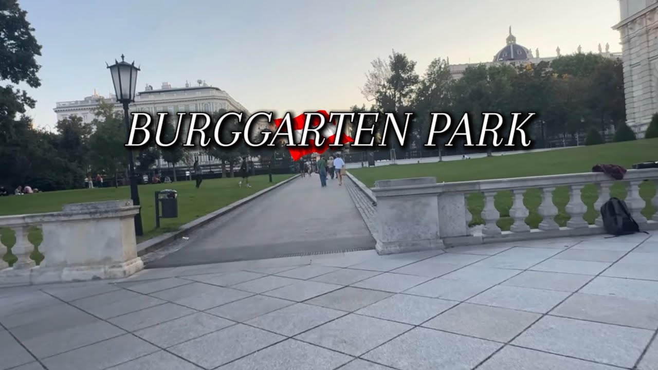 Peaceful 4K Walk Through Burggarten Park Vienna 🌿