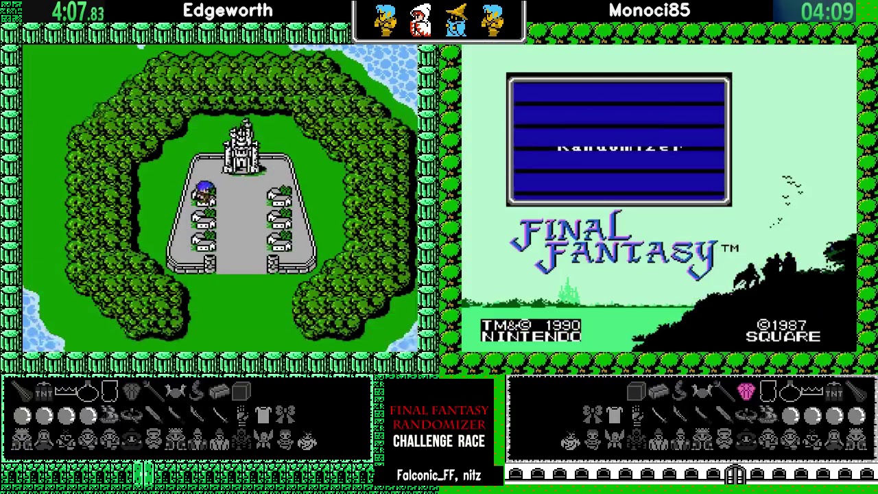 Final Fantasy 1 Randomizer Challenge Series Race: Edgeworth vs. Monoci85