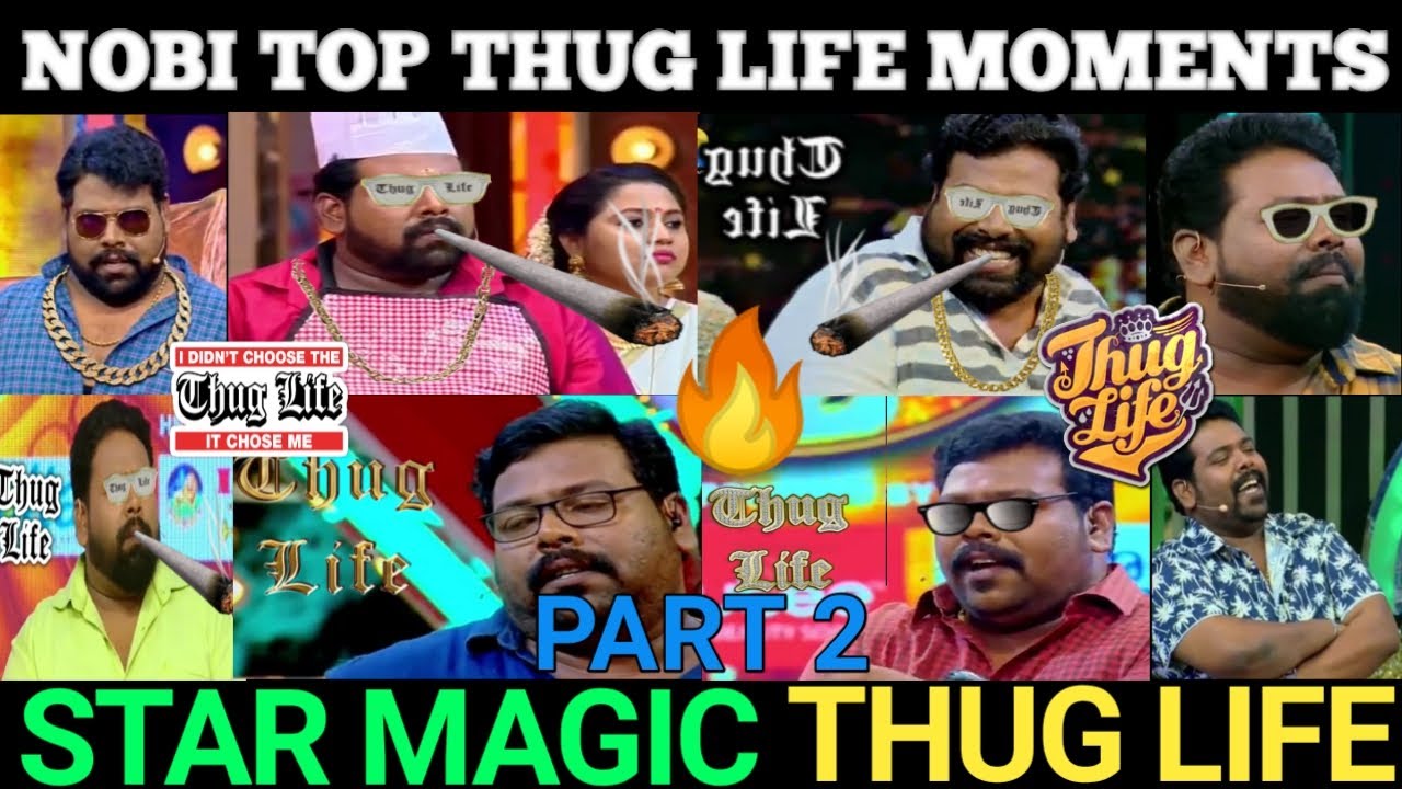 കൗണ്ടർ രാജ നോബി Thug Life Collections Part 2 | Nobi Marcose | Star Magic Thug Life | Nobi Thug Life