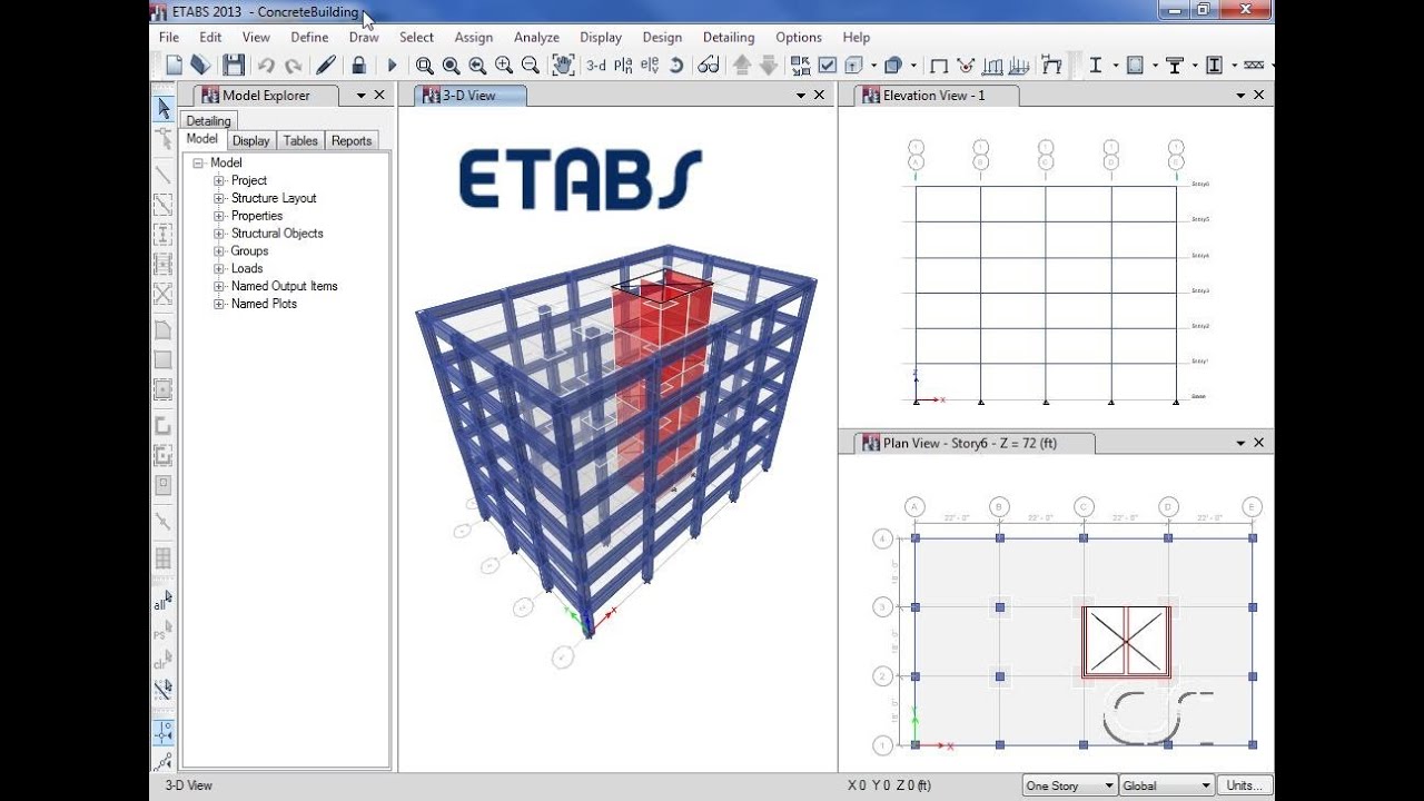 ETABS - 03 Introductory Tutorial Concrete: Watch & Learn