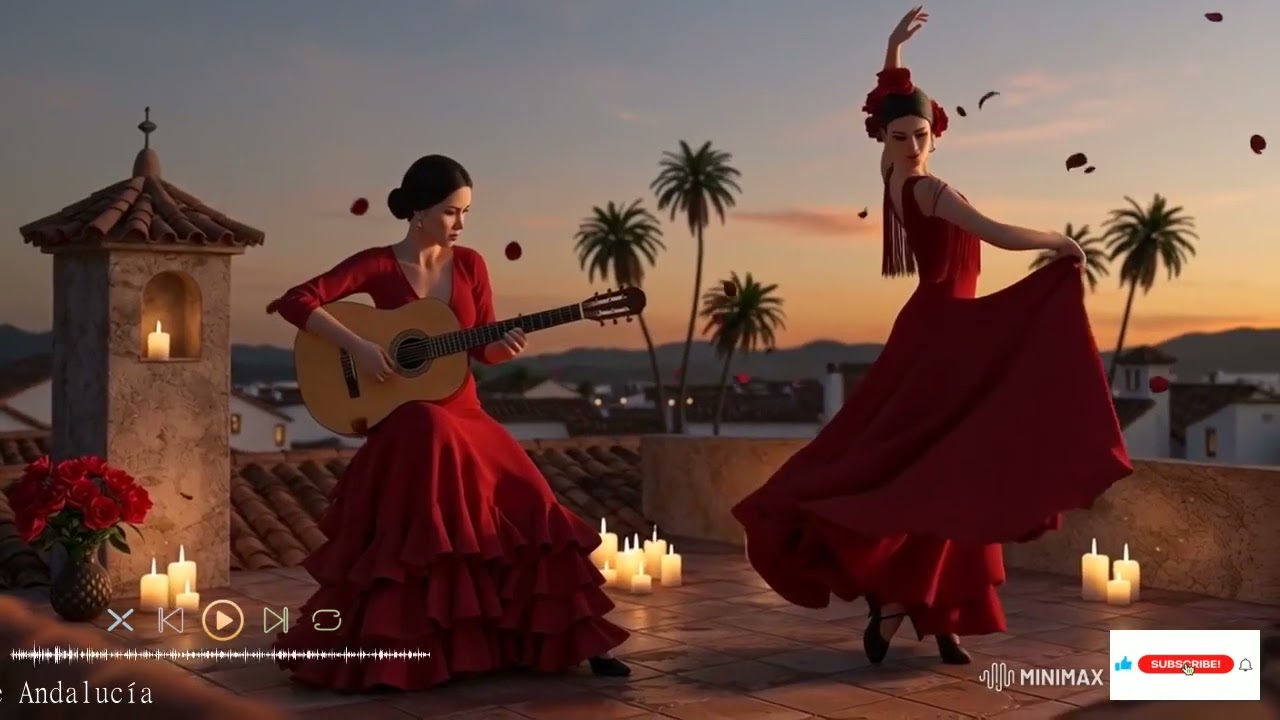 🌅 Flamenco de Atardecer | Guitarra Española Sin Palabras · Sombras de Sevilla