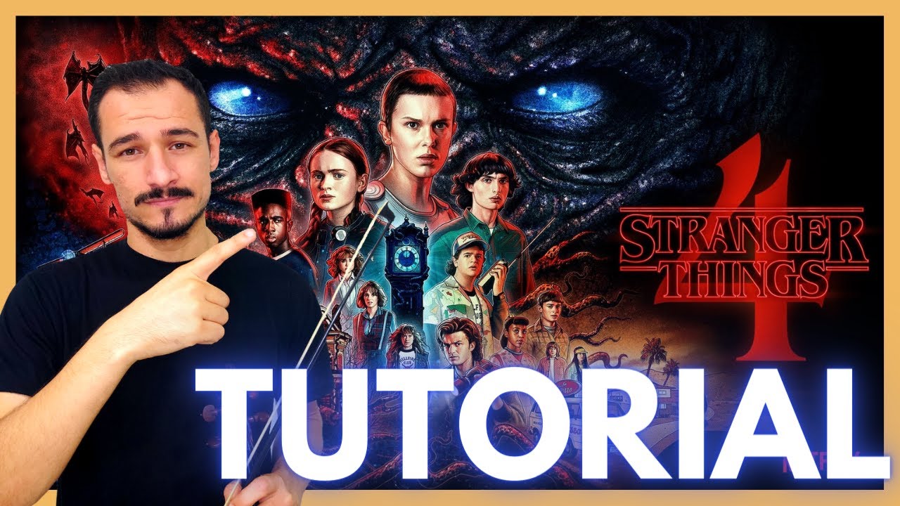 STRANGER THINGS - Como tocar no violino - How to Play on Violin I TUTORIAL + PARTITURA l
