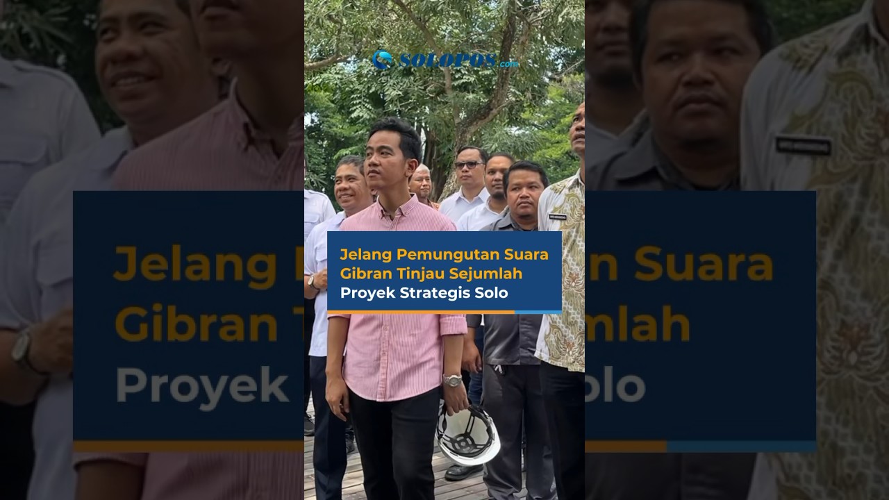 Jelang Hari Pemungutan Suara, Gibran Tinjau Sejumlah Proyek Strategis di Solo