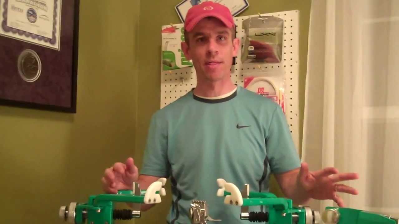 Tennis Stringing Machine - Cleaning Clamps and Gripper