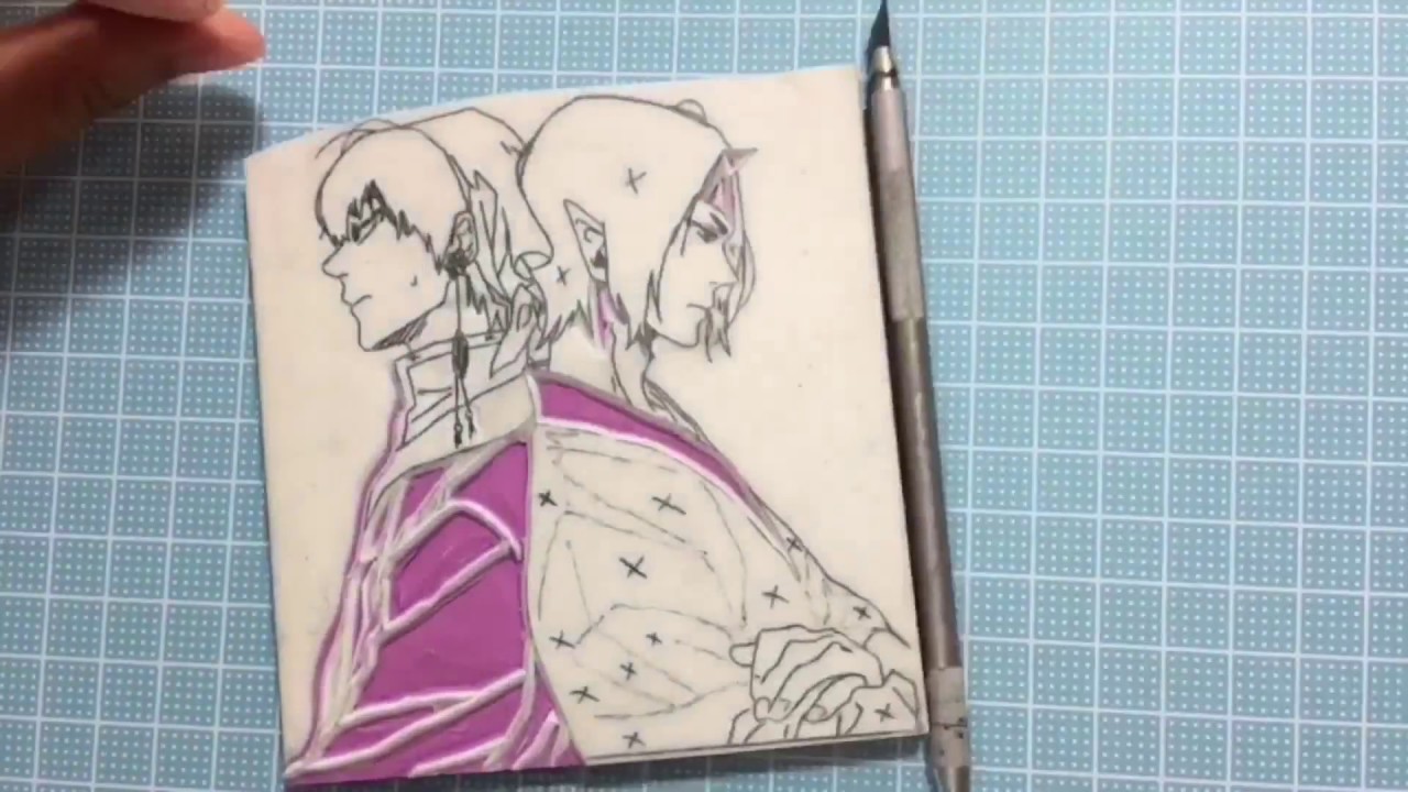 [橡皮章]Carving An Anime Rubber Stamp