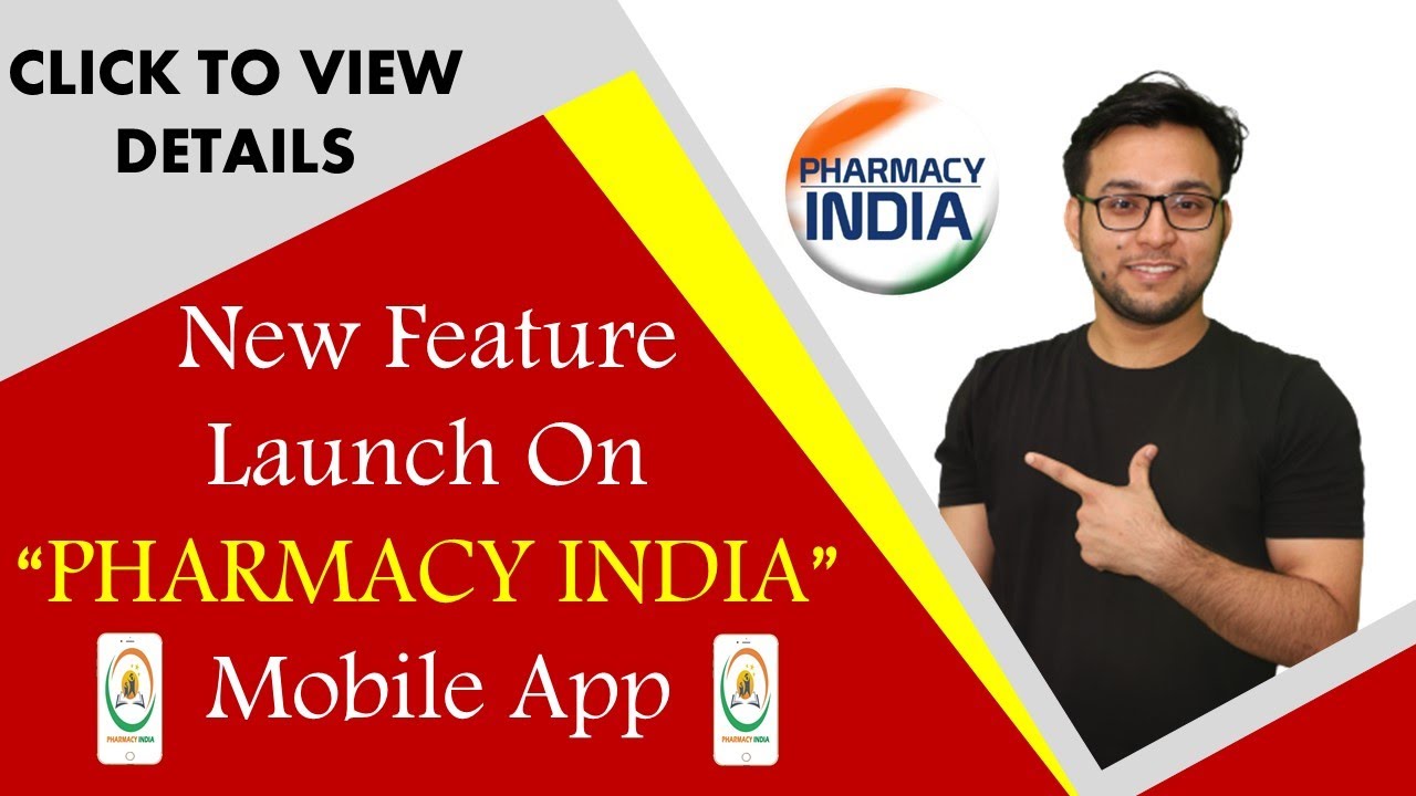 NEW FEATURE | LAUNCH | PHARMACY INDIA MOBILE APP | PHARMA NEWS | PHARMA JOBS