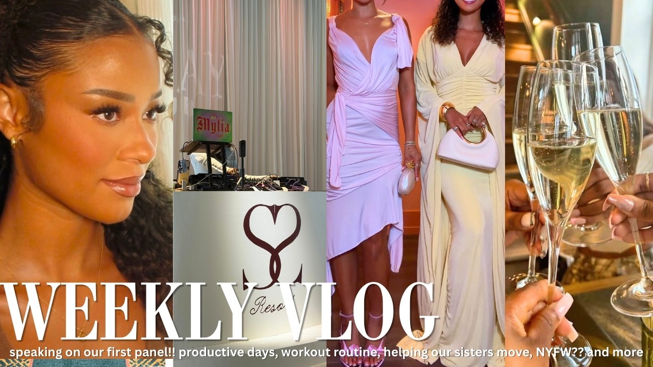 WEEKLY VLOG l hitting career goals, our first panel, at home diaries, family time and more...