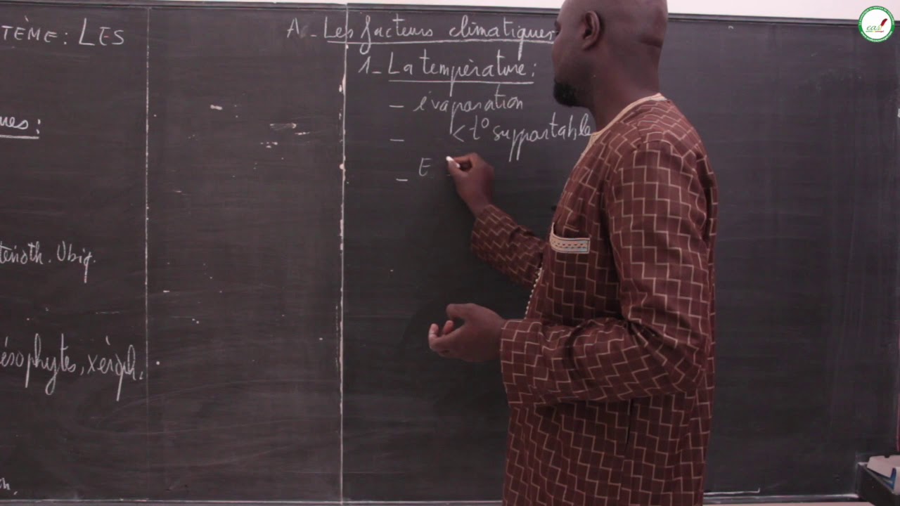Cours - Seconde S - SVT : Fonctionnement d'un écosystème / Les facteurs abiotiques / M. Gnasse