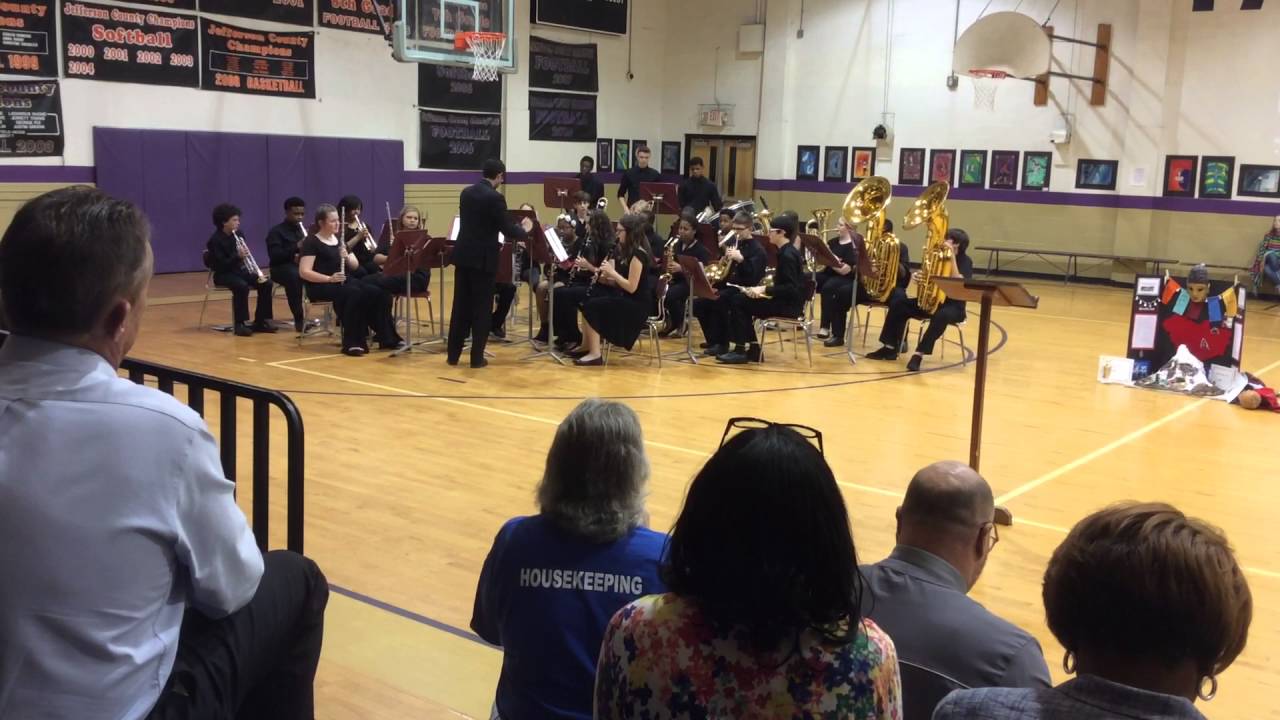 Hueytown Middle School's Symphonic Band opening for the C.A.R.E. Meeting at HMS 4/21/16.