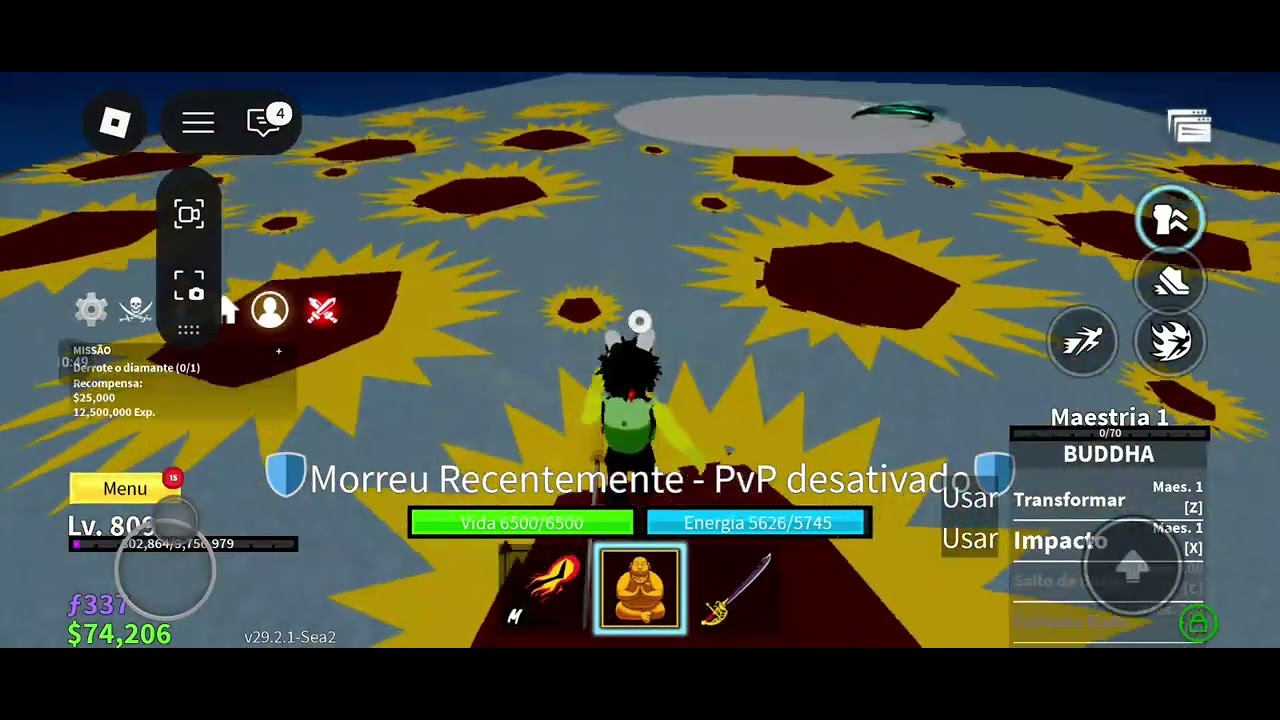 Jogando blox fruits com BUDA!
