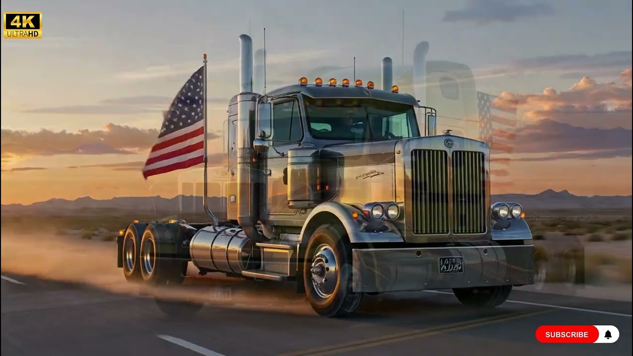 Steel Wheels Symphony – Ride the Rebel Road 🛣️🔥 #RocknRoad #TruckAnthem #FreedomDrive #MetalHighway