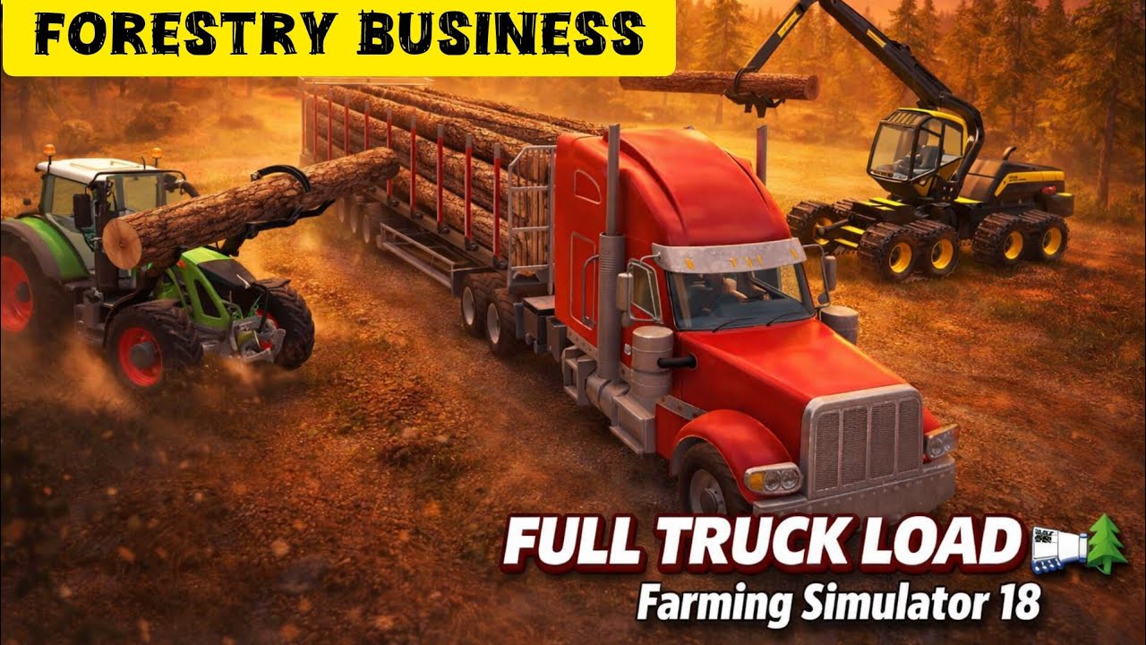 MEGA LOGGING! 🌲 FULL TRUCK LOAD | Farming Simulator 18 Gameplay #fs18